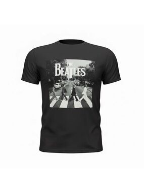 The Beatles NWT Black Graphic Tee - Classic Abbey Road Print Men’s size Medium.